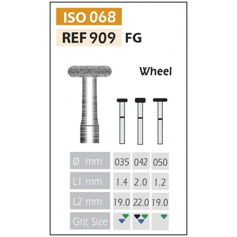 Fresas 909-FG RUEDA (5 uds.)