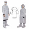 Bata de protección integral impermeable x10uds