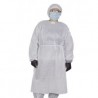 Bata de protección integral impermeable x10uds-0