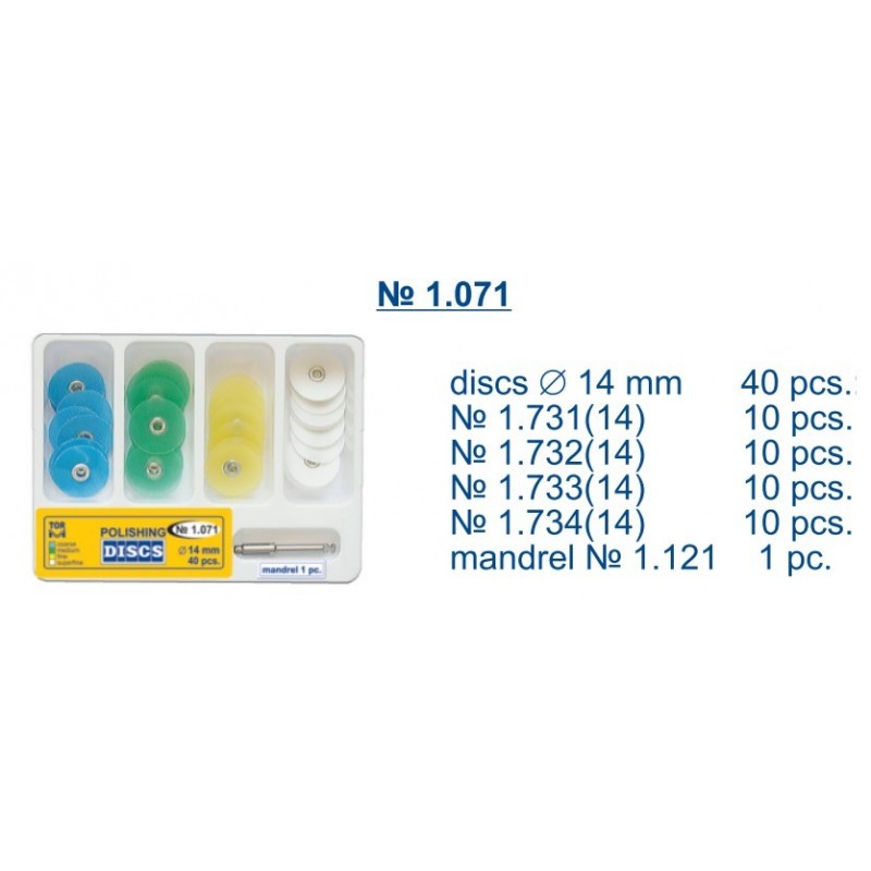 Kit de Discos para pulir dentales 40 piezas + 1 Mandril-0