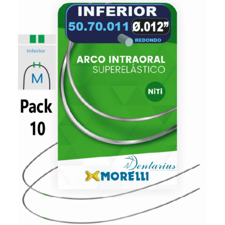10 Bags Of Niti Round Orthodontic Arch Wires For Dental Braces - Ovoid Form, Unbranded