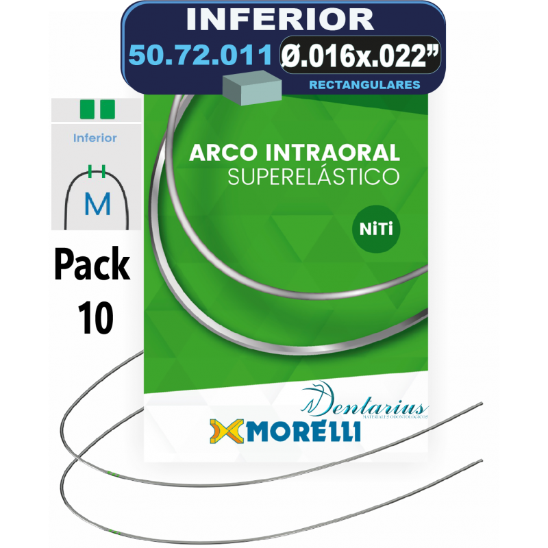 Arco NiTi Rectangular - Inferiores