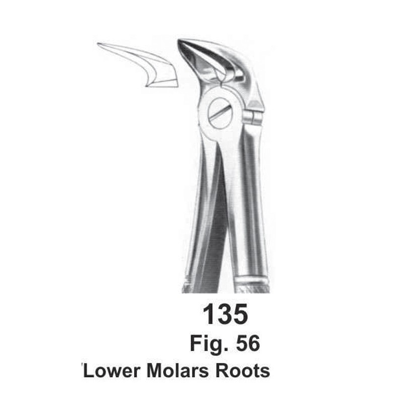 FORCEP SEPARADOR RAÍCES INFERIORES (fig.56)