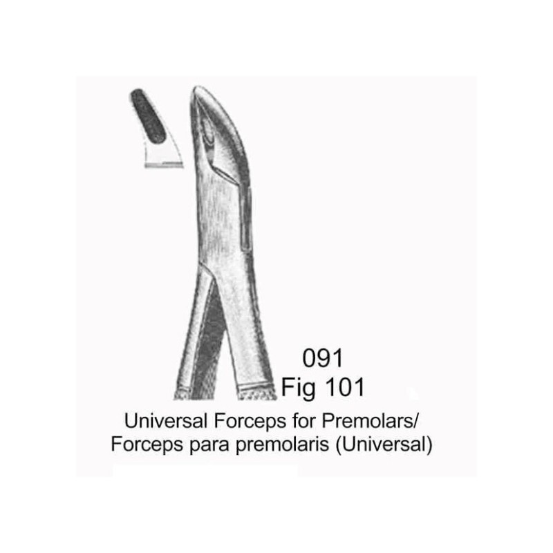 FORCEP UNIVERSAL PREMOLARES (fig.101)