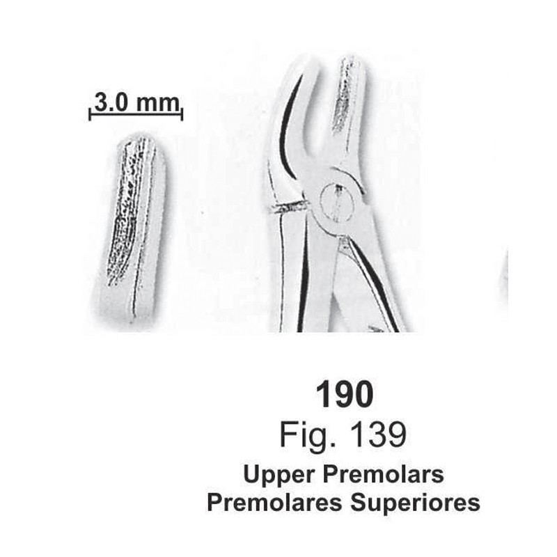 FORCEP PREMOLARES SUPERIORES NIÑOS (fig.139)