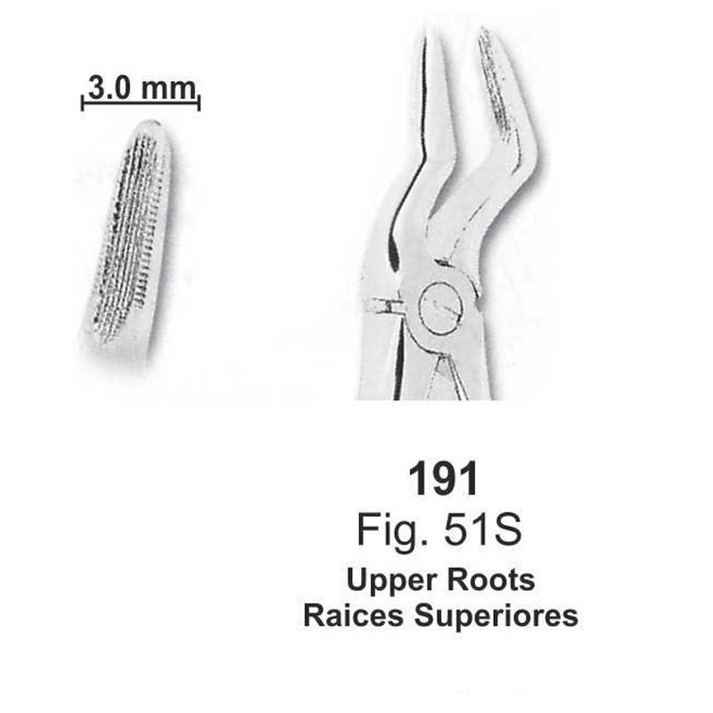 FORCEP RAÍCES SUPERIORES NIÑOS (fig.51S)